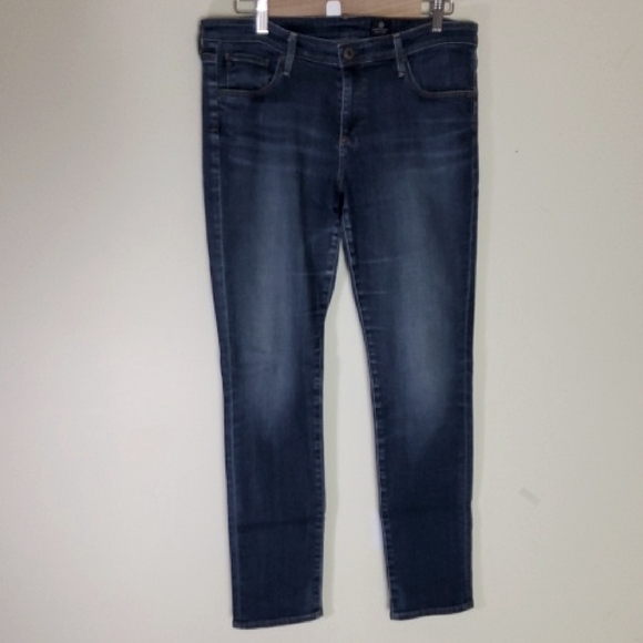 Adriano Goldschmied Dark Blue Denim Jeans Size 32R - Picture 1 of 13